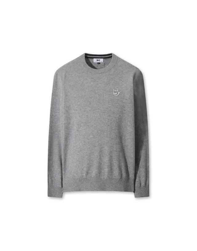 왁 [WAAC] Men Cashmere Blended Crewneck Sweater WMWAW25703GYM 착용컷