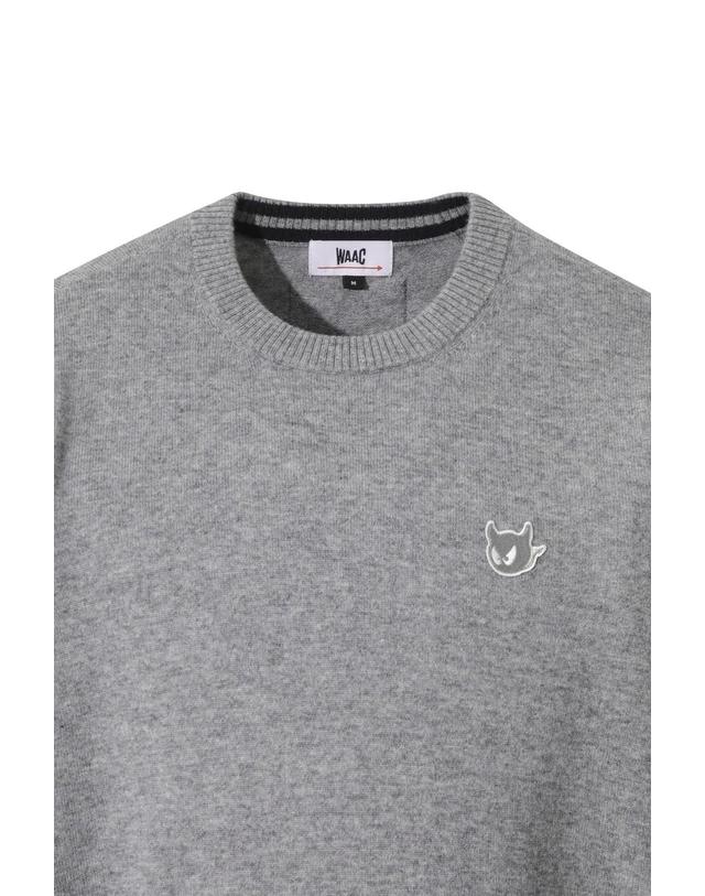 왁 [WAAC] Men Cashmere Blended Crewneck Sweater WMWAW25703GYM 착용컷