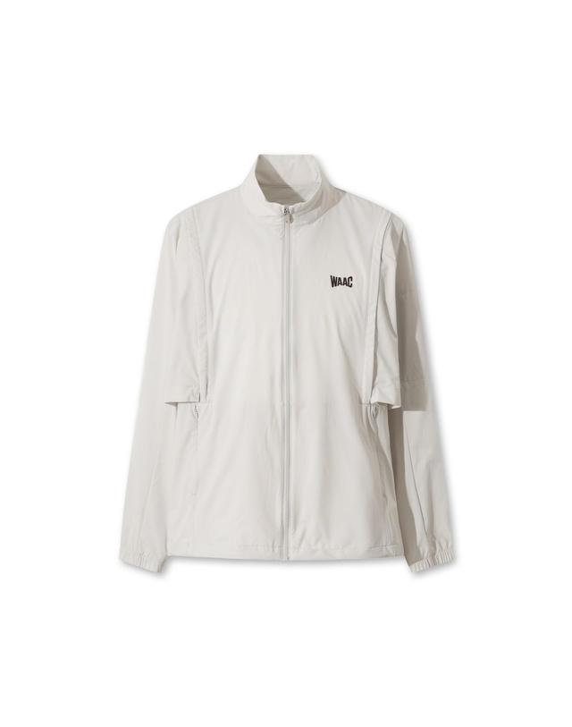 왁 [WAAC] Men Sleeves Detachable Full Zip Windbreaker WMUAA25603IVX 착용컷