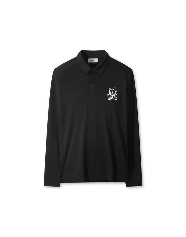 왁 [WAAC] [PLAYERS EDITION] Men WAACKY Polo WMTBA25600BKX 착용컷