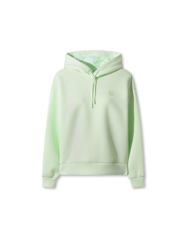 왁 [WAAC] Women Logo Applique Hooded Shirts WWTBW25707GRL 착용컷