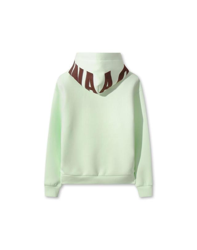 왁 [WAAC] Women Logo Applique Hooded Shirts WWTBW25707GRL 착용컷