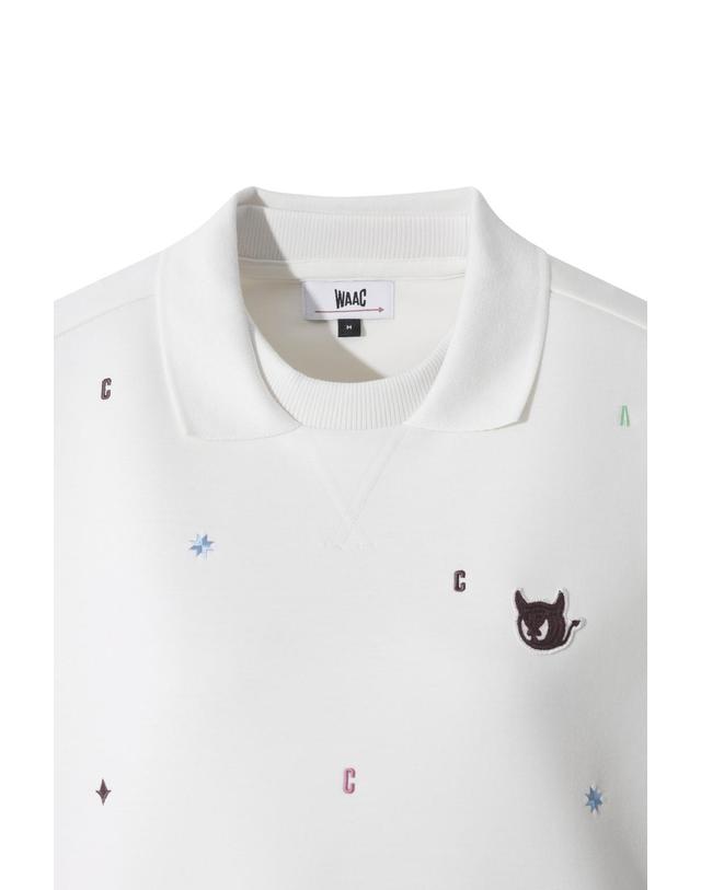왁 [WAAC] Women Multicolor Embroidery Vest WWTCA25600IVX 착용컷