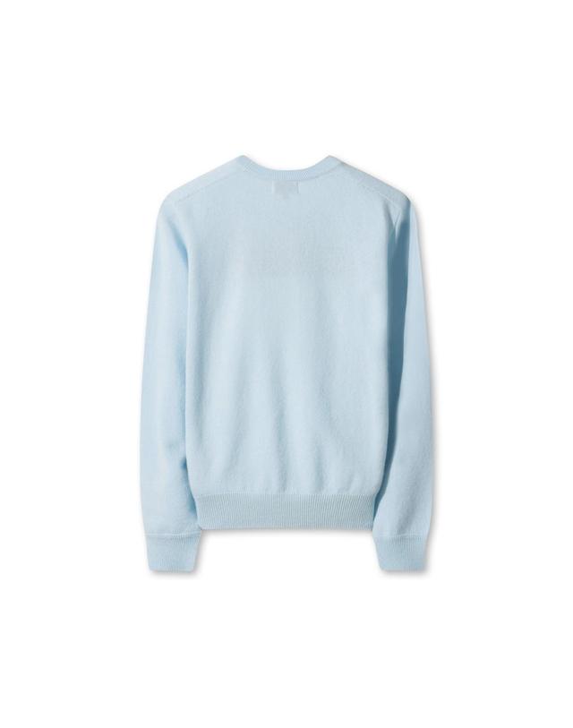 왁 [WAAC] [WTO] Women Cashmere Whole Garment Sweater WWWAW25730BUL 착용컷