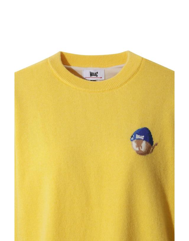 왁 [WAAC] Women Beanie WAACKY Cashmere Sweater WWWAW25701YEX 착용컷
