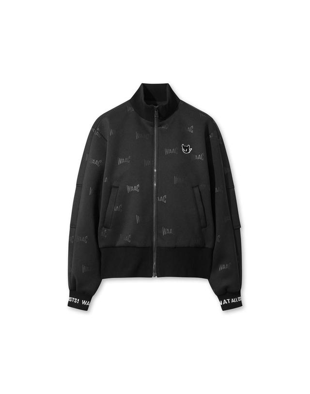 왁 [WAAC] [Exclusive] Women Jersey zip up jumper WWUAW25901BKX 착용컷
