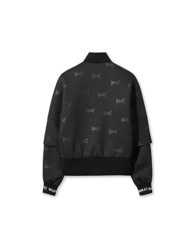 왁 [WAAC] [Exclusive] Women Jersey zip up jumper WWUAW25901BKX 착용컷