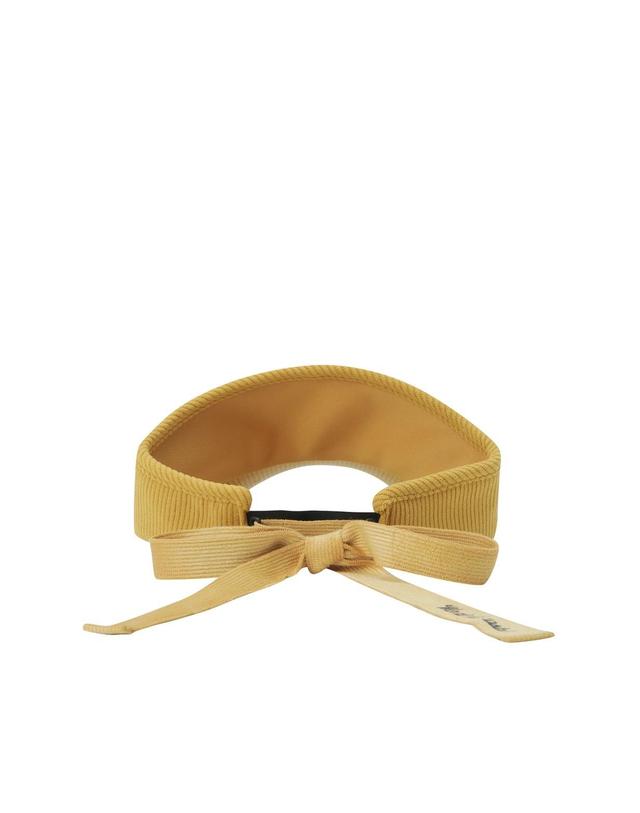 왁 [WAAC] Women Corduroy Sun Visor WGRCX25711YEX 착용컷