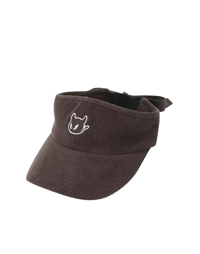 왁 [WAAC] Women Corduroy Sun Visor WGRCX25711BRD 착용컷