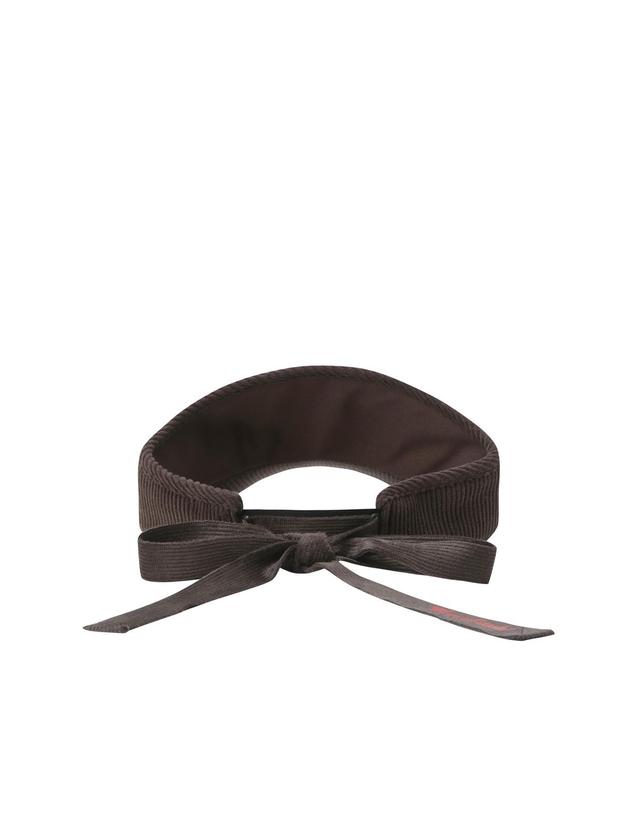 왁 [WAAC] Women Corduroy Sun Visor WGRCX25711BRD 착용컷