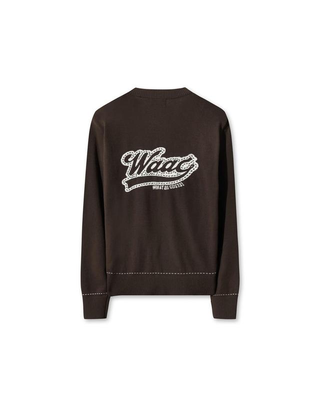 왁 [WAAC] Women Stitch Point Knit Cardigan WWWAA25621BRX 착용컷