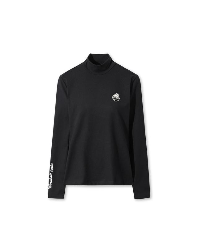 왁 [WAAC] Women Winter Essential Fleece Highneck Top WWTBW25702BKX 착용컷