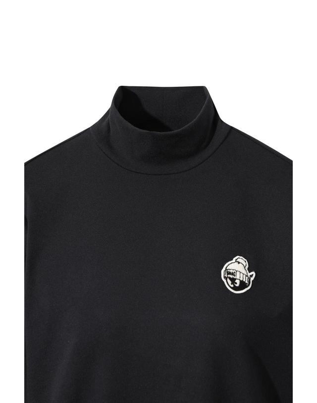 왁 [WAAC] Women Winter Essential Fleece Highneck Top WWTBW25702BKX 착용컷