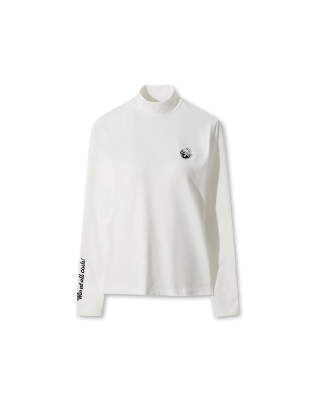 왁 [WAAC] Women Winter Essential Fleece Highneck Top WWTBW25702IVX 착용컷