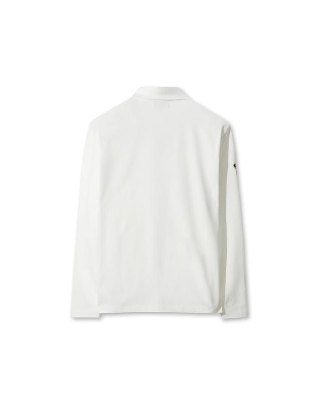 왁 [WAAC] Men WAACKY Signature Fleece Polo WMTBW25701IVX 착용컷