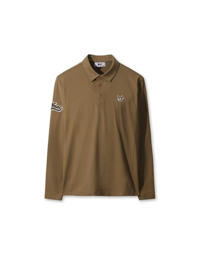 왁 [WAAC] Men WAACKY Signature Fleece Polo WMTBW25701BEL 착용컷