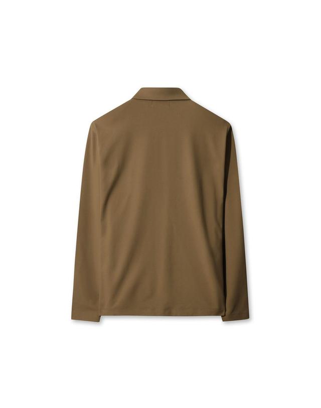 왁 [WAAC] Men WAACKY Signature Fleece Polo WMTBW25701BEL 착용컷