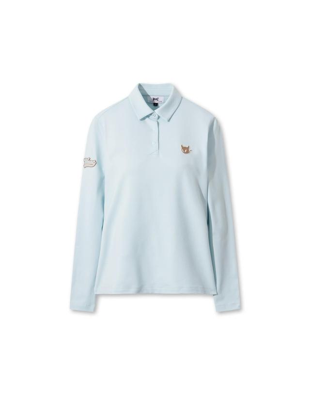 왁 [WAAC] Women Winter Essential Fleece Polo WWTBW25701BUL 착용컷