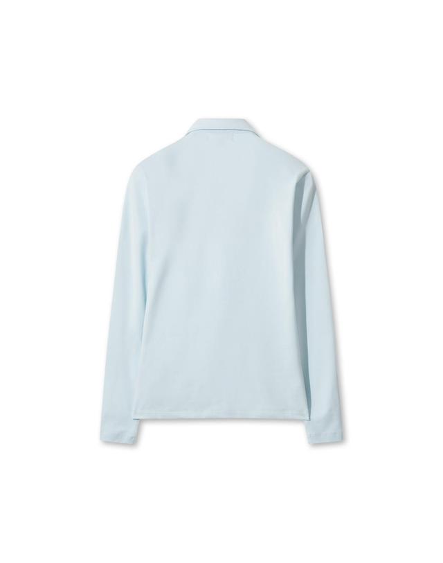 왁 [WAAC] Women Winter Essential Fleece Polo WWTBW25701BUL 착용컷