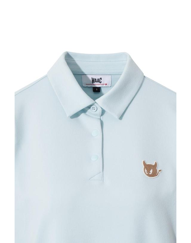 왁 [WAAC] Women Winter Essential Fleece Polo WWTBW25701BUL 착용컷