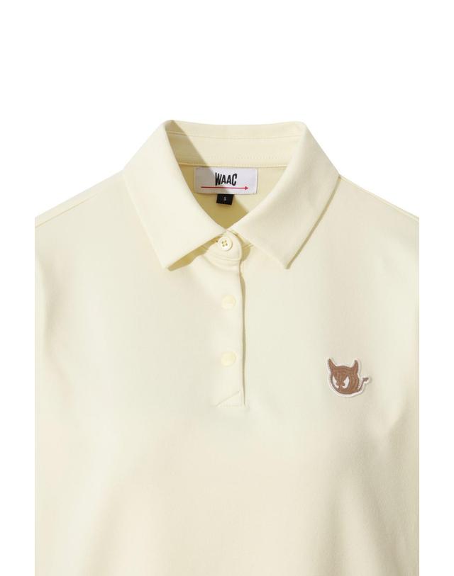 왁 [WAAC] Women Winter Essential Fleece Polo WWTBW25701YEL 착용컷