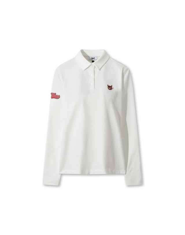 왁 [WAAC] Women Winter Essential Fleece Polo WWTBW25701IVX 착용컷