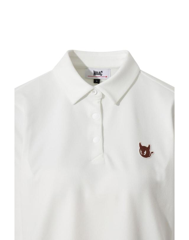 왁 [WAAC] Women Winter Essential Fleece Polo WWTBW25701IVX 착용컷