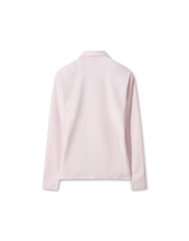 왁 [WAAC] Women Winter Essential Fleece Polo WWTBW25701PIL 착용컷