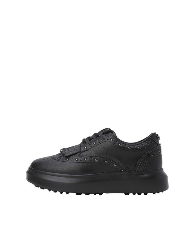 왁 [WAAC] Women BLACK BUTTER Studed WI4GX25711BKX 착용컷