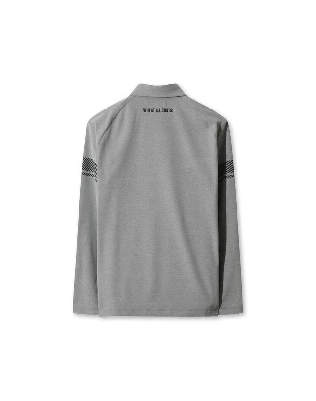 왁 [WAAC] Men WAAC Stripe Point Fleece Polo WMTBW25702GYM 착용컷
