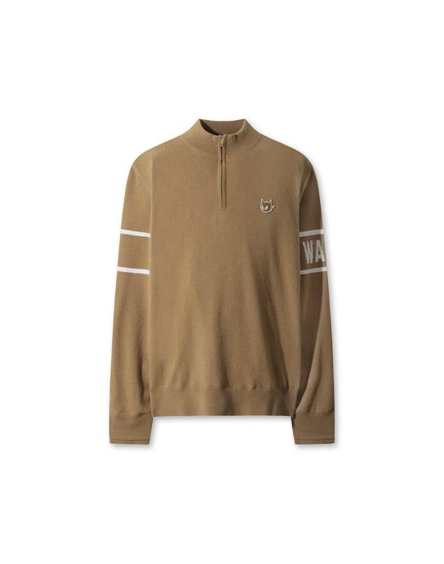 왁 [WAAC] Men Wool Half Zip Sweater WMWAW25707BRL 착용컷