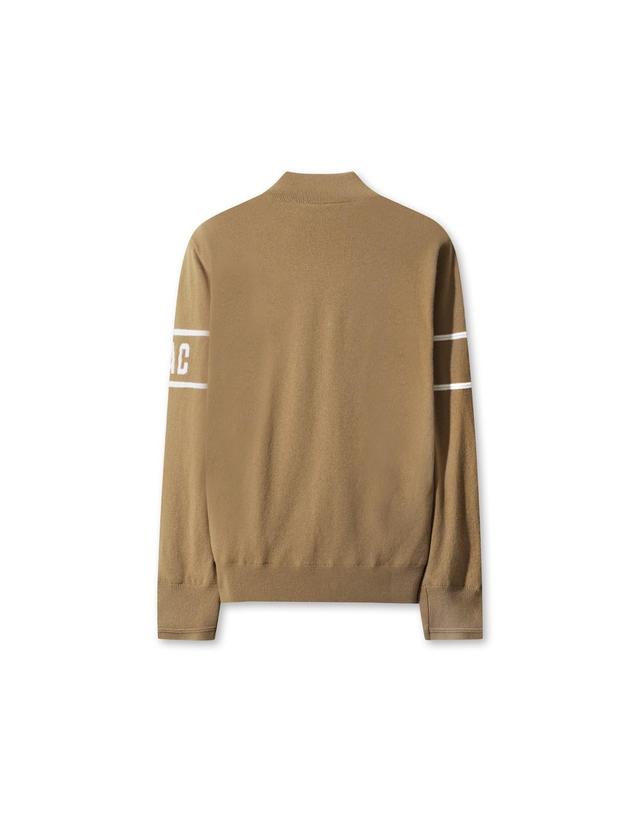왁 [WAAC] Men Wool Half Zip Sweater WMWAW25707BRL 착용컷