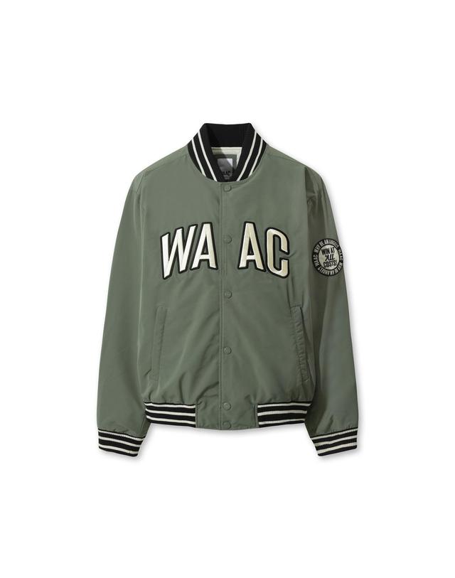 왁 [WAAC] Men Padded Varsity Jacket WMUAW25706GRD 착용컷
