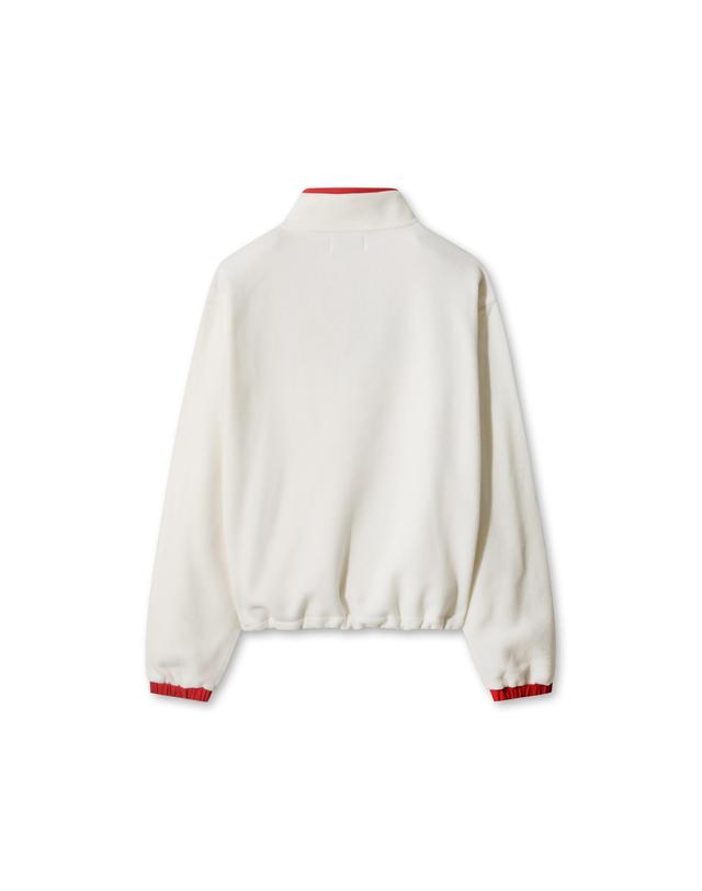 왁 [WAAC] [JONES] Women’s Polartec Retro Fleece Pullover WWTBW25771IVX 착용컷