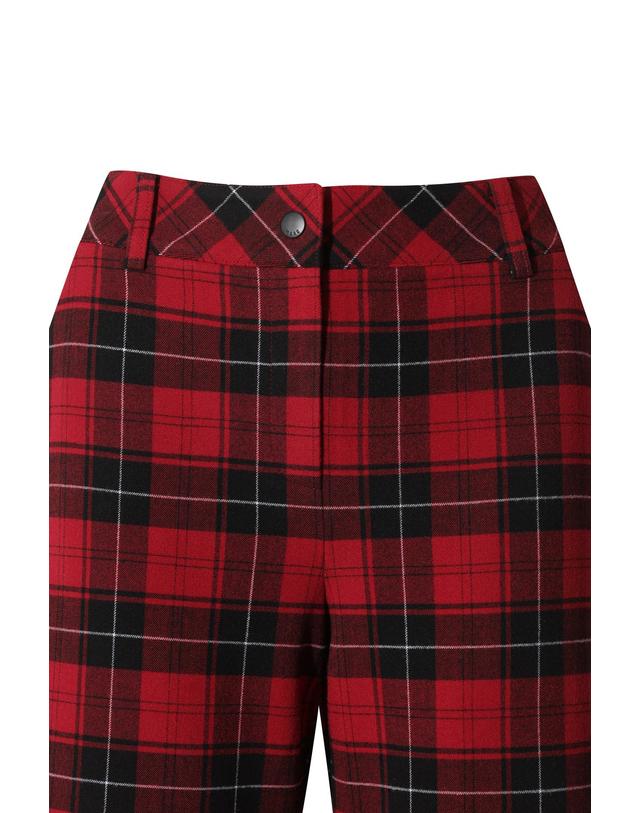 왁 [WAAC] Women Check pattern wide pants WWPNW25707REX 착용컷