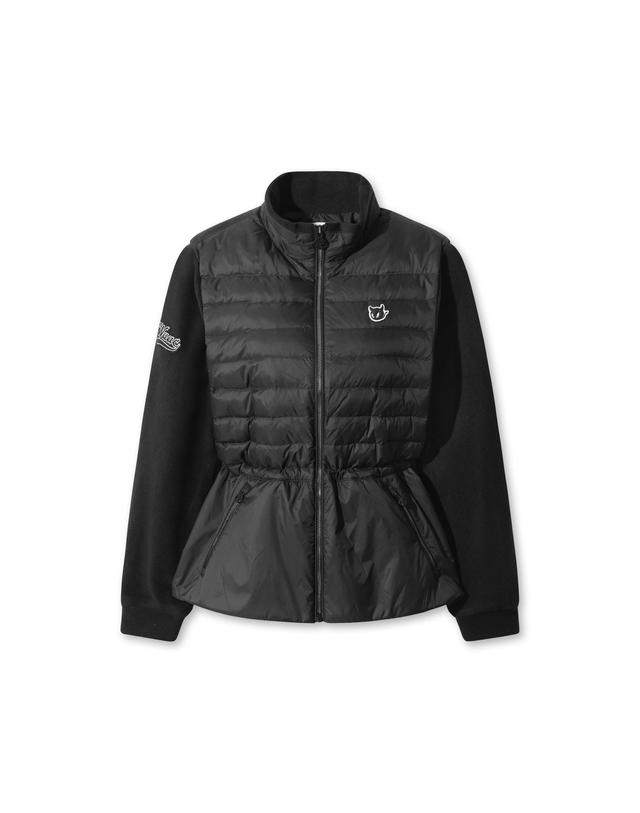 왁 [WAAC] Women Shirring hybrid jacket WWUAW25711BKX 착용컷