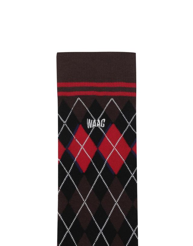 왁 [WAAC] Women Argyle Knee Socks WGLCX25715BRD 착용컷
