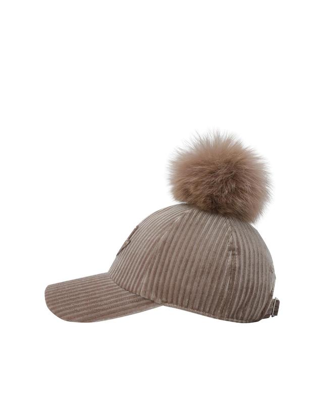 왁 [WAAC] Women PomPom Cap WGRCX25715BRL 착용컷