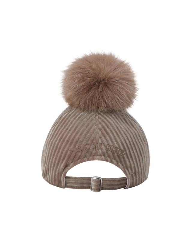 왁 [WAAC] Women PomPom Cap WGRCX25715BRL 착용컷
