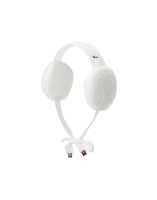 왁 [WAAC] Women Ribbon Fur Ear Warmer WGGJX25775WHX 착용컷