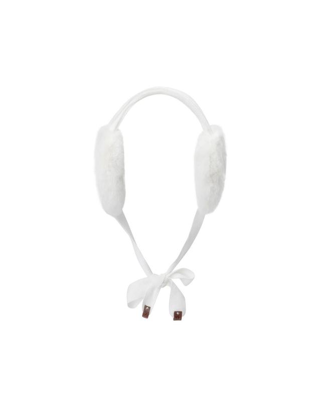왁 [WAAC] Women Ribbon Fur Ear Warmer WGGJX25775WHX 착용컷