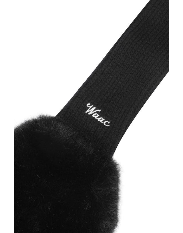 왁 [WAAC] Women Ribbon Fur Ear Warmer WGGJX25775BKX 착용컷