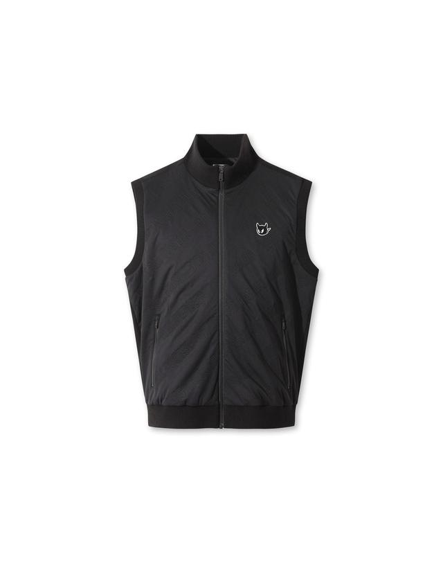 왁 [WAAC] Men Knit Hybrid Padding Vest WMWAW25805BKX 착용컷