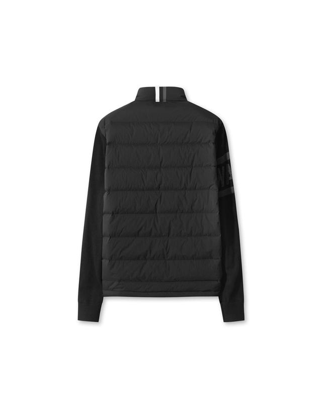 왁 [WAAC] Men Knit Hybrid Down Full Zip Jacket (Niblick) WMUAW25800BKX 착용컷