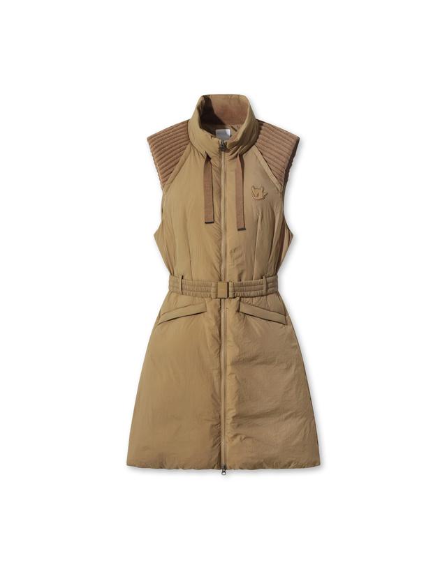 왁 [WAAC] Women Long down vest WWVAW25804BRL 착용컷
