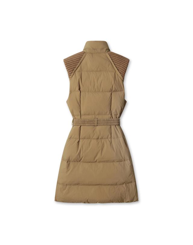 왁 [WAAC] Women Long down vest WWVAW25804BRL 착용컷