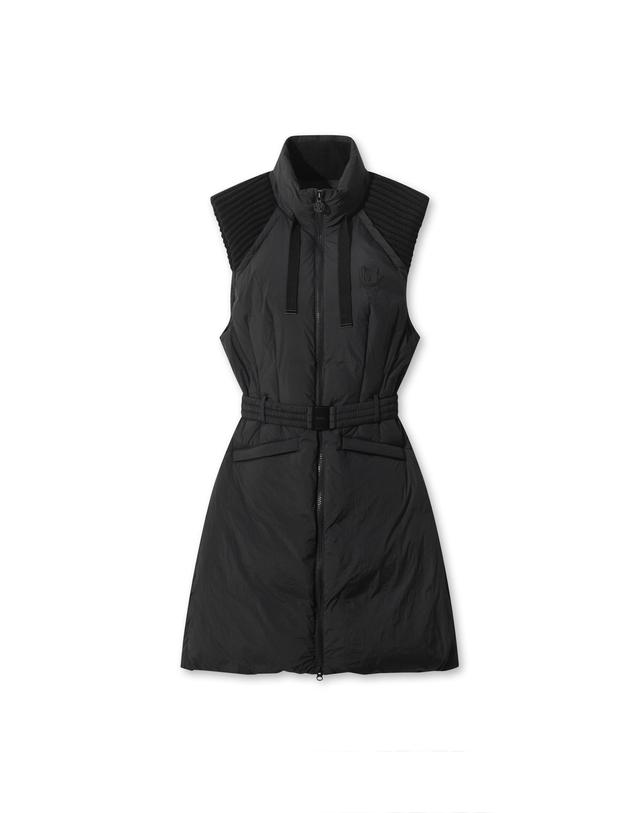 왁 [WAAC] Women Long down vest WWVAW25804BKX 착용컷