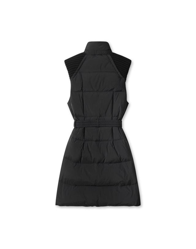 왁 [WAAC] Women Long down vest WWVAW25804BKX 착용컷
