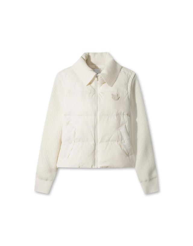 왁 [WAAC] Women Niblick Hybrid down jacket WWUAW25802IVX 착용컷
