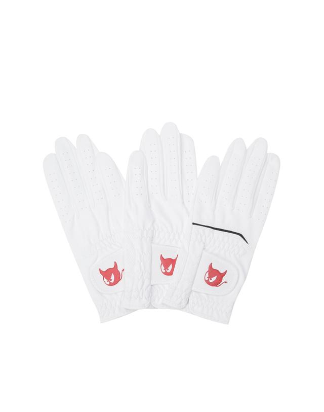 왁 [WAAC] Women Synthetic Leather WAACKY Golf Gloves (3PACK) WGHCX26110WHX 착용컷